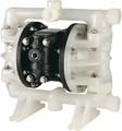 Lutz, Lutz Druckluft-Doppelmembran-Pumpe für korrosive Flüssigkeiten, anorganische Säuren, Laugen, Plattierbad-Lösung 1/2'' BSP IG