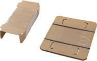 Fixierverpackung mit Fixiereinlage und Umkarton, VE 25 Stk für Packmaß LxBxH 360 x 240 x 100 mm
