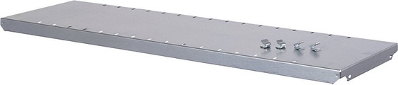 Fachboden für Regal mit farbigen Regalkästen verzinkt Breite x Tiefe 1000 x 300 mm