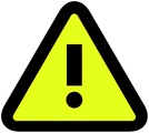 undefined, Magnetsymbol ATTENTION LxB 40 x 35 mm, VE 20 Stk gelb / schwarz