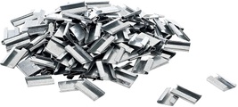 Verschlusshülsen für Stahlband, Länge 27 mm Breite 16 mm, aus Metall, VE 1000 Stk