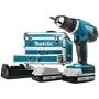 Makita - DF457DWEX6 2x1,3 Ah + 102 tlg Zub. + Koffer