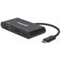 Manhattan 152990 - USB-C auf Multiport A/V-Konverter - MST-Hub