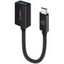 Divers Alogic MU31CAF-BLK - USB 3.1 (GEN 2) USB-C (Male) to USB-A (Female) Adapter - 15cm