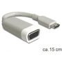 Delock HDMI / VGA Adapter [1x HDMI-Stecker C Mini - 1x VGA-Buchse] Weiß