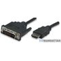 Manhattan HDMI / DVI Anschlusskabel [1x HDMI-Stecker - 1x DVI-Stecker 24+1pol.] 1.8 m Schwarz