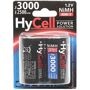 Power Solution Mono D NiMH Akku Typ 3000 (mind. 2500 mAh) - 2 Stück