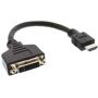 InLine 17670I - HDMI-DVI Adapterkabel, HDMI Stecker auf DVI Buchse, 0,2m