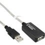 InLine 34605A - USB 2.0 Aktiv-Verlängerung, mit Signalverstärkung Repeater, Stecker A an Buchse A, 5m