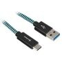 Kabel USB A 3.1 Stecker > USB-C Stecker (Alu + Braid)