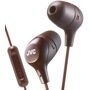 JVC HA-FX38M - In-Ear Kopfhörer mit 1-Tasten-Fernbedienung & Mikrofon - Braun
