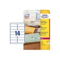 AVERY ZWECKFORM Adressetiketten 99,1x38,1mm L7563-25 transparent 350 S