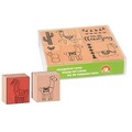 HEYDA Stempel-Set Lama 12x10x3cm 204888676 Holz 10-teilig