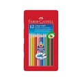 Faber-Castell Buntstifte-Set COLOUR GRIP mit 12 Farben im Metalletui