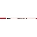 Premium-Filzstift mit Pinselspitze für variable Strichstärken - STABILO Pen 68 brush - 12er Pack - mit 12 verschiedenen Farben