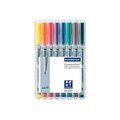 Staedtler Folienstift Lumocolor M non-permanent 315 Blau, Braun, Gelb, Grün, Orange, Rot, Schwarz, Violett 315 WP8