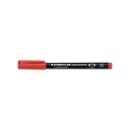 Staedtler Permanentmarker Lumocolor permanent M DRY SAFE Rot wasserfest: Ja 317-2