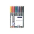 Staedtler Folienstift Lumocolor F non-permanent 316 Blau, Braun, Gelb, Grün, Orange, Rot, Schwarz, Violett 316 WP8