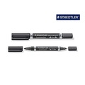 Staedtler Permanentmarker Lumocolor duo 348 Schwarz wasserfest: Ja 348-9