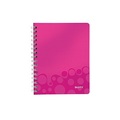 LEITZ Spiralbuch WOW PP A5 46390023 pink 80 Blatt