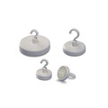 Magnetoplan Hakenmagnet (Ø) 25 mm rund, mit Haken Weiß 1 St. 52625