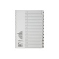 PAGNA Register Karton weiss A4 31005-08 12-teilig, 1-12
