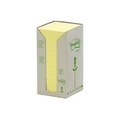 POST-IT Haftnotizen Recycling 76x76mm 654-1T gelb, 16x100 Blatt
