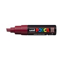 UNI-BALL Posca Marker 8mm PC8K RED WIN bordeaux, Keilspitze