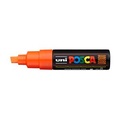 UNI-BALL Posca Marker 8mm PC8K F.ORANG fluo orange, Keilspitze