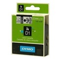 Dymo, DYMO D1-Schriftband Breite 12 mm schwarz auf transparent, VE 1 Stk