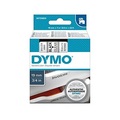 Dymo, DYMO D1-Schriftband Breite 19 mm schwarz auf transparent, VE 1 Stk