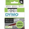 Dymo, DYMO D1-Schriftband Breite 19 mm schwarz auf weiß, VE 1 Stk