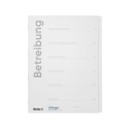 Biella - 5er-Set Betreibungsmappen A4 6lg Karton D, weiss