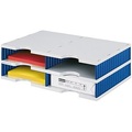 STYRO Styrodoc duo Grundheinheit 268-02021.38 grau/blau 4 Fächer