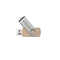 DISK2GO Wood - USB-Stick (8 GB, Braun/Silber)