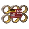SCOTCH Verpackungsband 50mmx66m HV.5066.F6.B. Heavy, Braun 6 Rollen