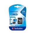 64 GB microSDXC Speicherkarte mit SD Karten-Adapter, Class10