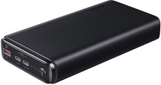 Aukey - Sprint Ultra 26800mAh Multiport 2x USB C / 1x USB 3.0 Quick Charge 3.0 + PD 3.0 Power Bank (PB-Y24) - Schwarz