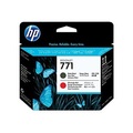 HP 771 Druckkopf mattschwarz+chromrot
