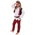 undefined, Piratin Kostüm für Kinder, rot/schwarz/weiss