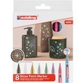 edding Glanzlackmarker, Metallic, 8 Stifte