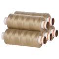 buttinette Universal-Nähgarn, Stärke: 100, 5er-Pack, beige