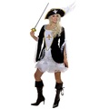 Musketier Kostüm für Damen, schwarz
