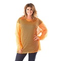 Netzshirt für Starke Frauen, neonorange