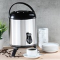 Hi, HI Thermo-Getränkespender 8 L 23 cm Silbern