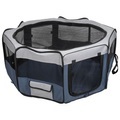 FLAMINGO Haustier Laufstall Flavio 116x116x48 cm L Blau