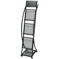 vidaXL, vidaXL 30098 Zeitschriftenständer 40 x 32 x 131 cm Schwarz A4