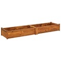 vidaXL Garten-Hochbeet Akazienholz 200x50x25 cm