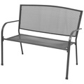 Diverse Hardware, Gartenbank 108 cm Stahl und Gitter Anthrazit