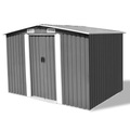 Diverse Hardware, Gartenschuppen Grau Metall 257 x 205 x 178 cm